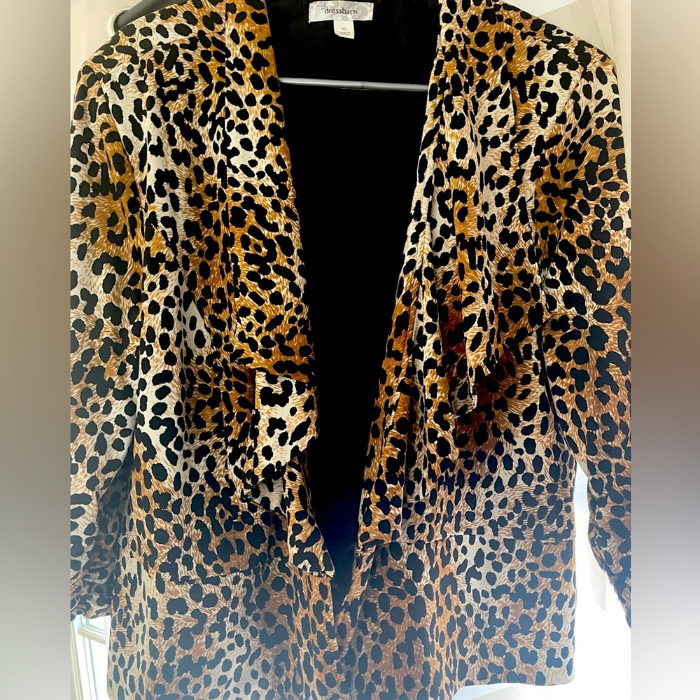 Cheetah jacket   Dress Barn